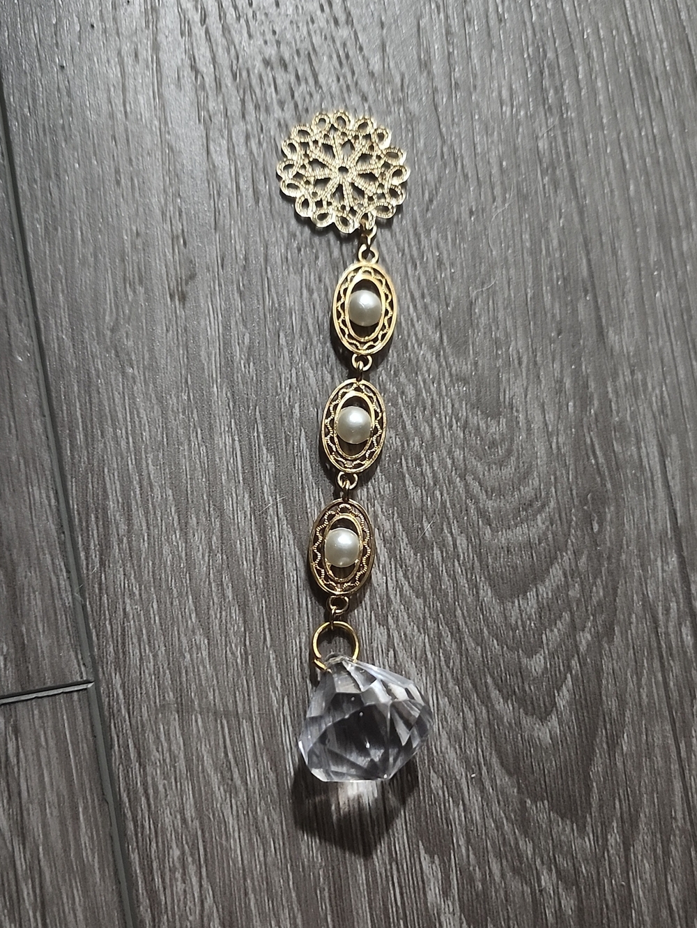 Handcrafted Crystal Elegance Bookmark